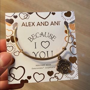 Alex and Ani Goddaughter Charm Bangle with Cloth